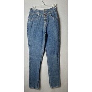 Vintage Lawman Jeans Womens 3/4 Blue Relaxed Fit High Rise Western Denim 90s